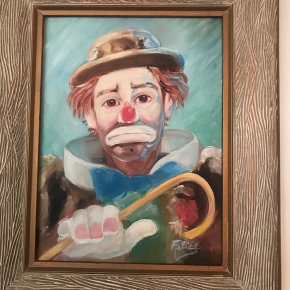 Other - Original Clown Painting Beautiful colors